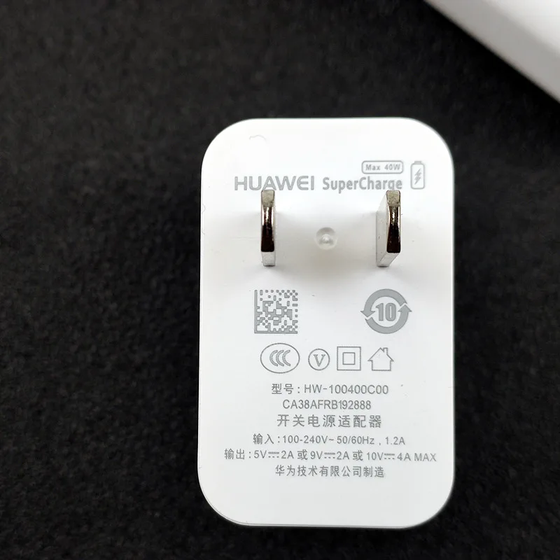 Huawei mate 30 Pro Supercharge зарядное устройство 40 Вт Быстрая зарядка Usb настенный адаптер для Nova 5t 5 P20 P30 pro Honor 20 V20 10