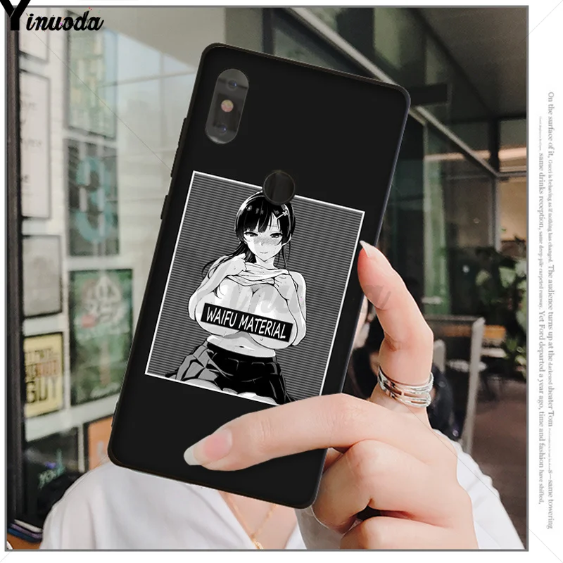 Yinuoda Sugoi Senpai аниме waifu черный мягкий чехол для телефона Xiao mi Red mi 5 5Plus 7 K20 Note5 6A mi 6 mi x2 mi x2S