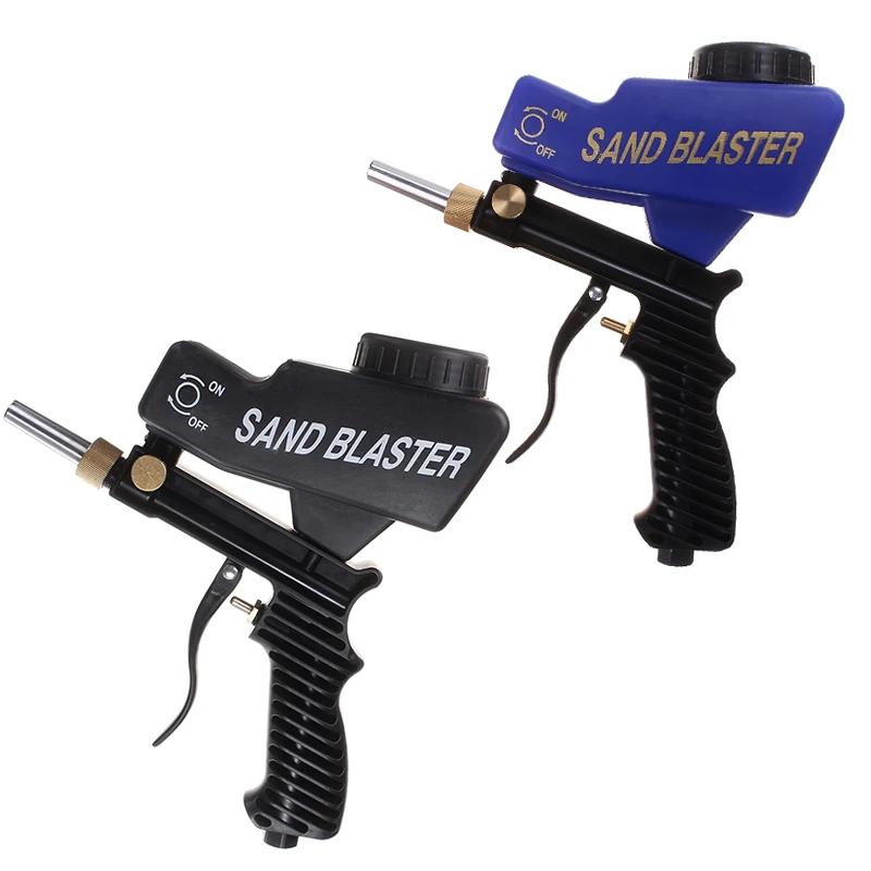Portable Gravitys Sandblasting Guns 150PSI Pneumatic Small Sand Blasting Machine Adjustable 600cc P