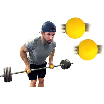 

SEWS-Barbell Grips Dumbbell Grip Round Thick Bar Handles Pull Up Weightlifting Support Anti-Slip Protect Pad for Home Gym