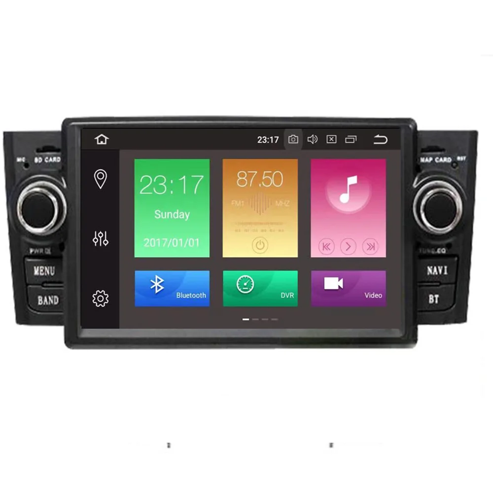 Sale eight Core Android 9.0 Car Video DVD Player For Fiat/Grande/Punto/Linea 2007-2012 4G GPS Navi Mirror Link DVR TPMS OBD2 WIFI RDS 3