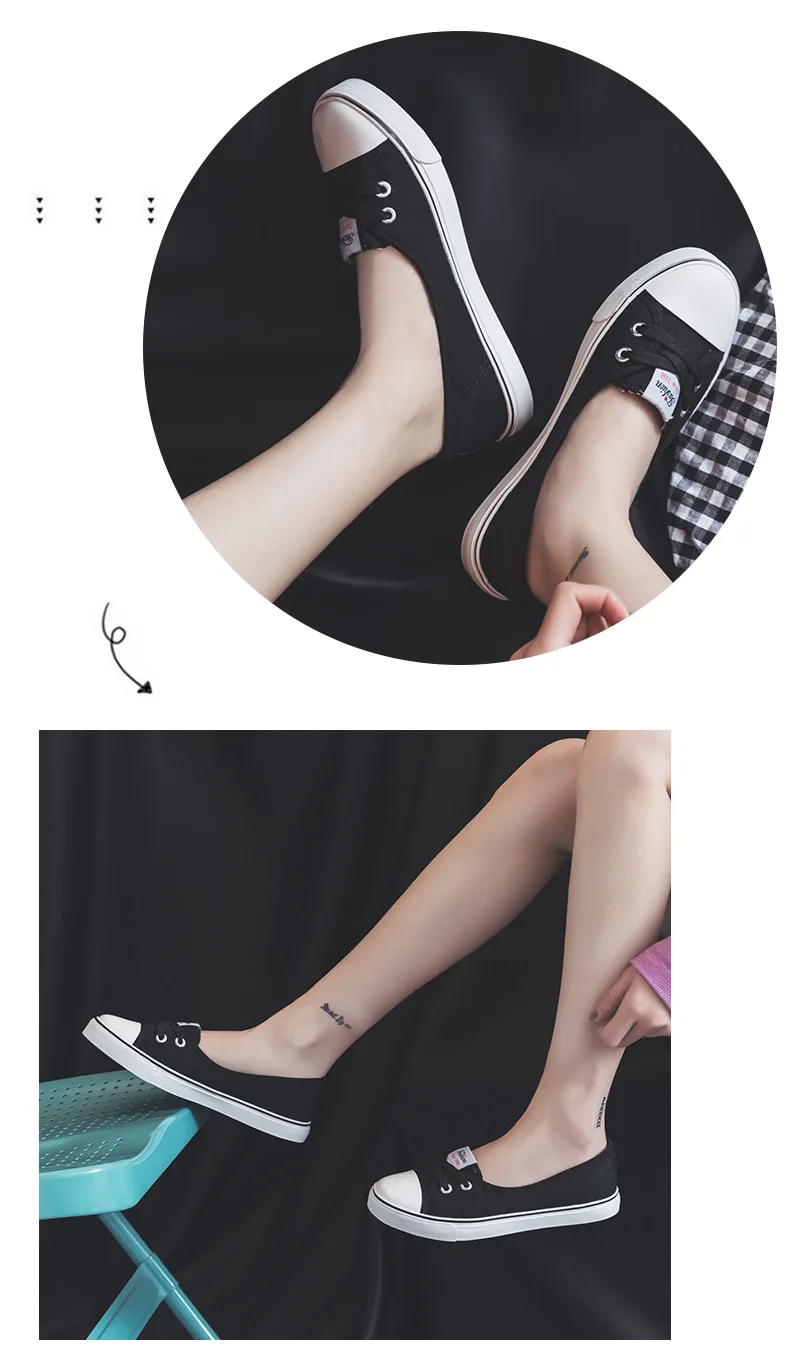 Manufacturers INS Super Fire Shoe Canvas Shoes Student Flat No Good Slip-on Loafers Women's a Generation of Fat