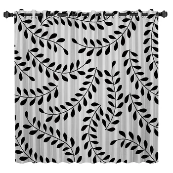 

Modern Plant Window Treatments Curtains Valance Curtain Lights Living Room Curtains Kitchen Floral Decor Kids Window Treatment