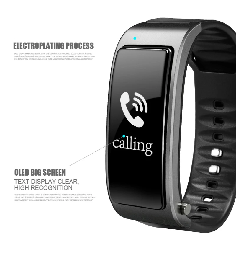 Bluetooth THY3 гарнитура Handsfree Talk умный Браслет пульсометр спортивные Смарт-часы Шагомер фитнес-трекер Браслет
