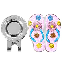 4 шт. зажим для шляпы для гольфа с магнитным мячом для гольфа маркер дизайн тапочек