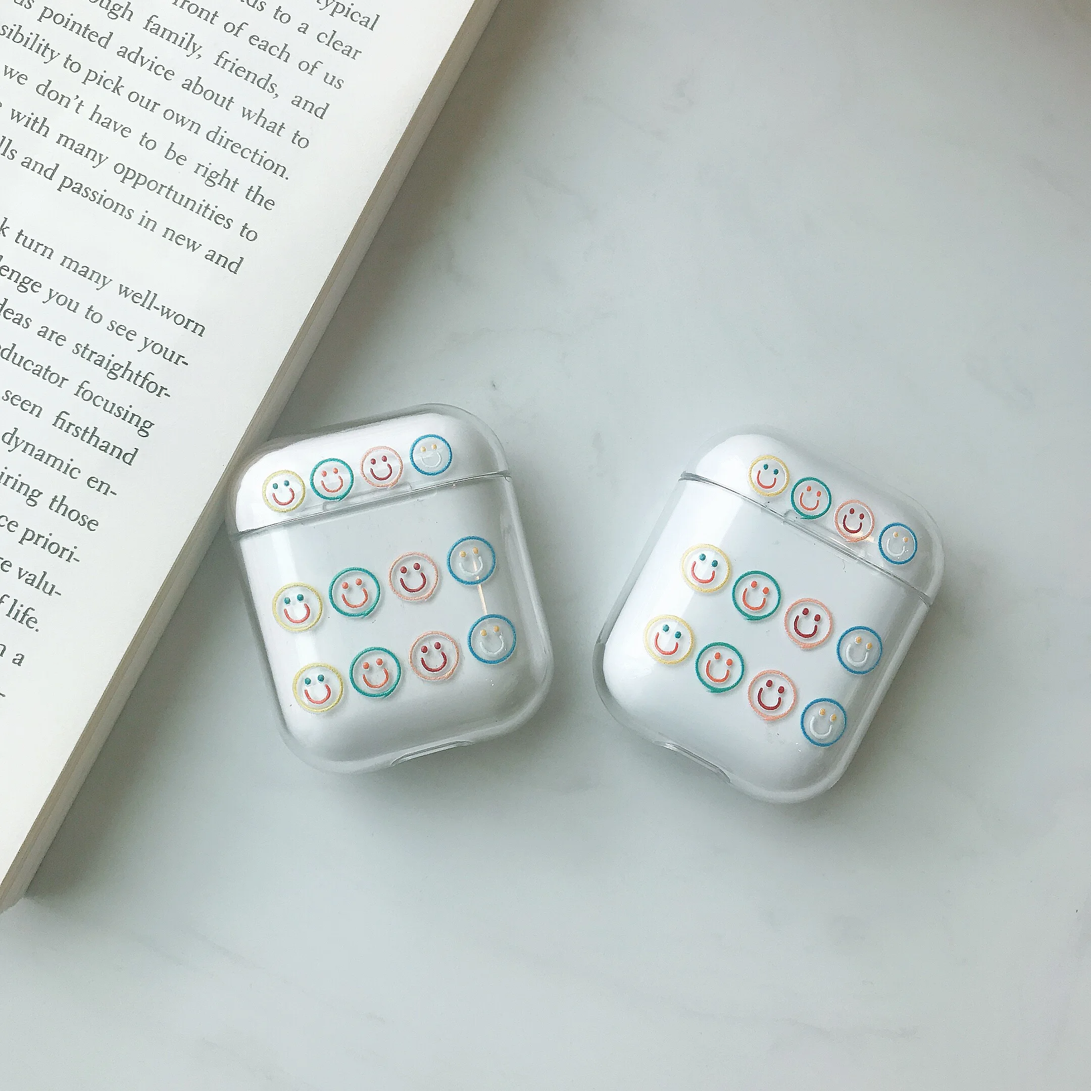 

Cartoon For AirPods Case Bluetooth Wireless Earphone Protective Cover Cute Transparent Hard Case for Apple Airpods Charging Bags