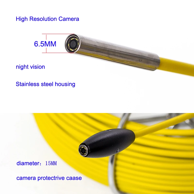 7 ũ   巹 ˻ Ŭ ī޶ ý 12V4500MA Ƭ ͸ 20m 6.5mm  ī޶ 