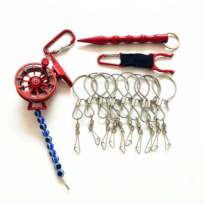 Aluminum Alloy Freshwater Wheel Fishing Line Lock Portable Rust proof