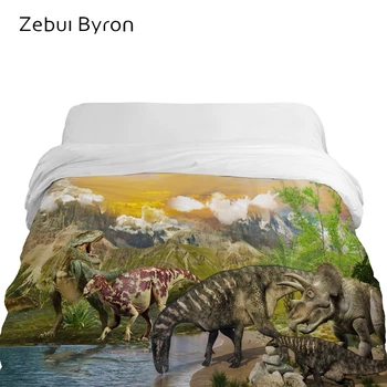 

3D Cartoon Duvet Cover,Blanket/comforter Cover 200*200/220x240,Quilt cover for Children/kids,Bedding Animal dinosaur in park