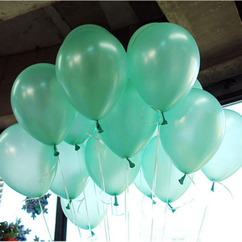 112 шт. Тиффани Синий Шар АРКА комплект гирлянды жемчуг Макаруны латексные шары