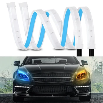 

Three-Mode Ultra-Thin Daytime Running Lights External Waterproof Daytime Running Lights LED Multi-Function Streamer Turn Signals