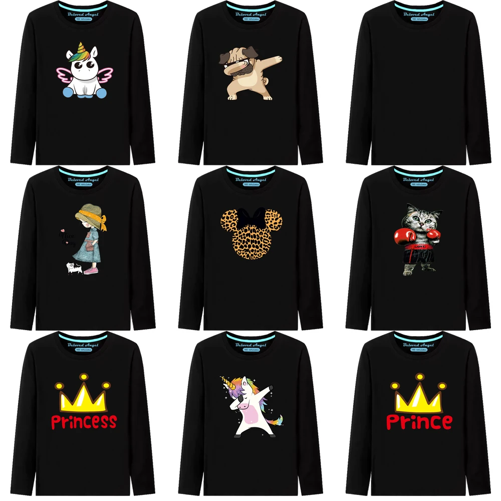 

3D Print Anime Unicorn Lovely Fashion T Shirt For Girls Boys Clothes Harajuku Style Tops Tees Christmas Kids Long Sleeve T-Shirt