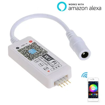 

16Million colors Mini Wifi RGB/ RGBW LED Controller With DC Female By Smartphone Control DC5-24V for RGB RGBW LED Strip light