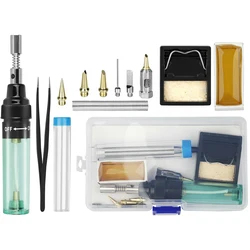 Kit de fer à souder électrique à température réglable, 14 pièces, Station de soudage, crayon thermique, outils de réparation 