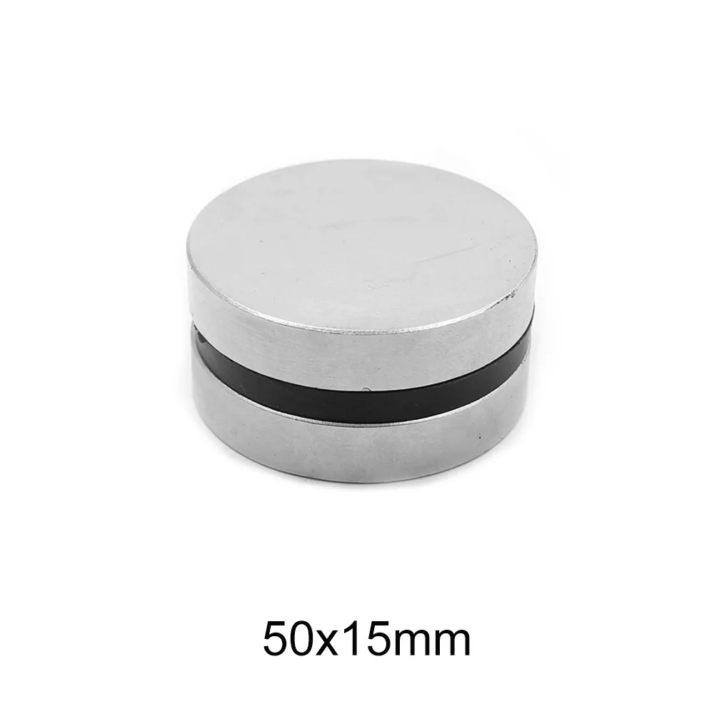 

1/2PCS 50x15 Disc Strong Powerful magnets 50mm X 15mm Big Round Neodymium Magnet 50x15mm N35 Permanent Rare Earth Magnet 50*15