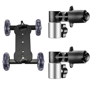 

1Set Articulating ic Arm Camera Rail Stand Photography Car & 2 Pieces Background and Reflector Disc Holder Clip