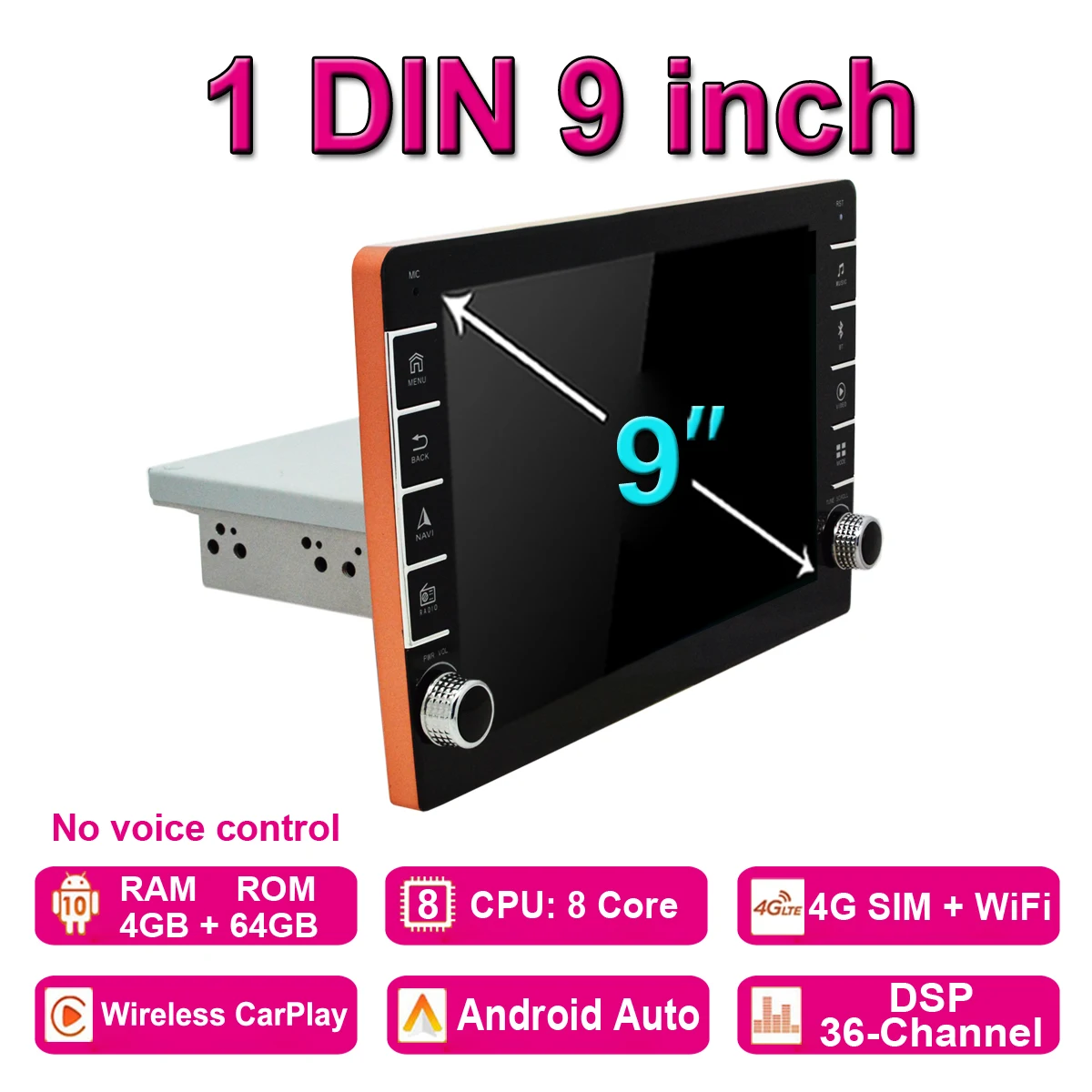 Universal 1 Din Car Multimedia Player 8/9 inch Touch Screen Android Car Radio Stereo BT GPS WiFi Audio Video Player pioneer car stereo Car Multimedia Players