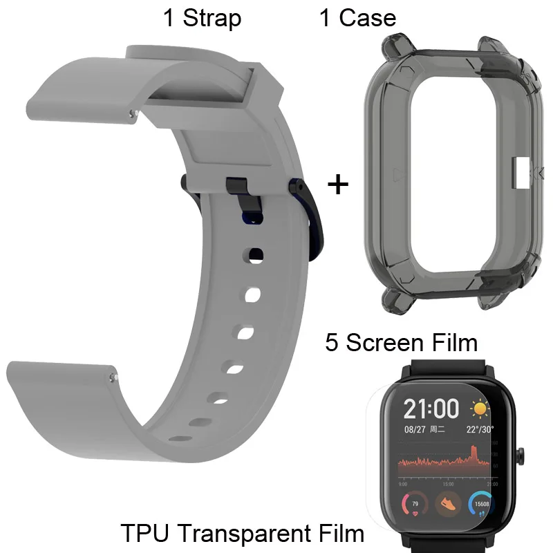 Amazfit GTS защитный браслет чехол пленка для экрана для Xiaomi Huami Amazfit GTS ремешок для часов защитный чехол s Smartwatch пленка для экрана - Цвет: Package 3