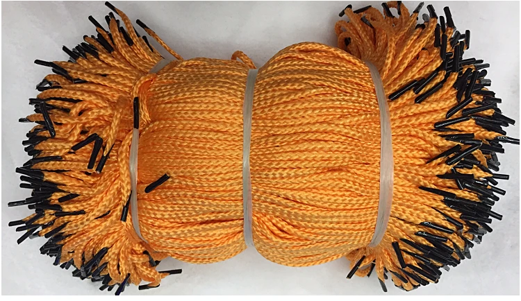 1000pcs/lot Dia.4mm 8strands Polypropylene portable rope inner core Gift paper bag rope gift bag L30cm 15colors