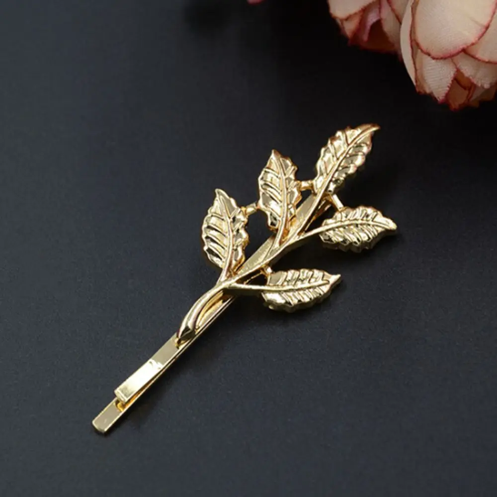Винтажная заколка для волос листья оливковой ветви палочка Шпилька аксессуары