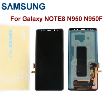 

Original SUPER AMOLED Display For SAMSUNG Galaxy NOTE8 LCD N950 N950F with Dead pixel Display Touch Screen Replacemen with Frame