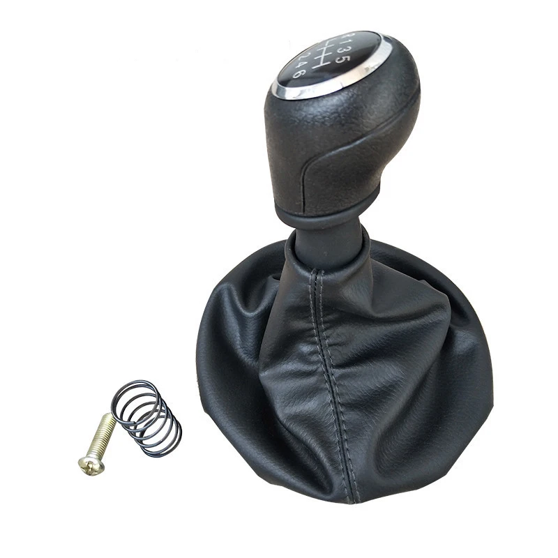 5 6 Speed Car Gear Shift Knob Boot Cover for VW Transporter T5 T5.1 Gp 2003-2011 Gearstick Gaiter Kit Accessory