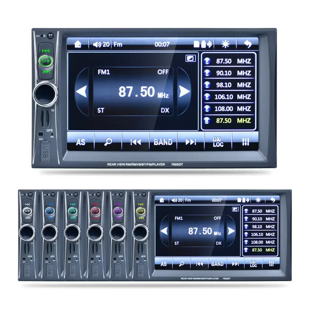  2 Din Auto MP5 Player GPS Navigation Auto Stereo Auto Audio Radio Video Player 8GB GPS Karte Karte