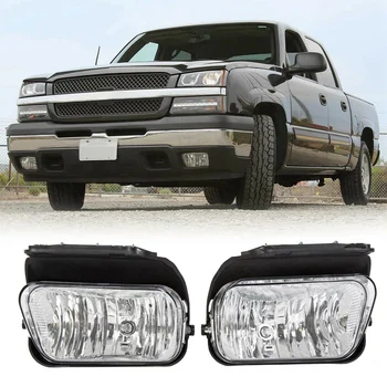 

2Pcs Car Front Fog Lights Bumper Daytime Running Driving Lamps for Chevy Silverado Avalanche 1500 2500 3500 2003-2006