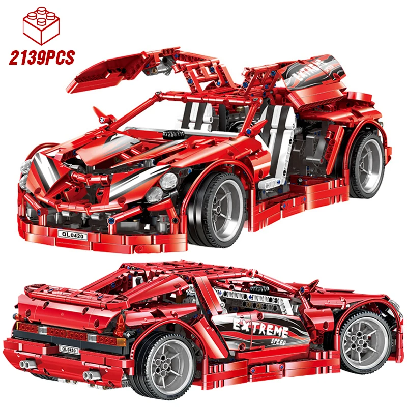 Конструктор GT спортивный автомобиль Technic гоночный скоростной чемпион кубики на