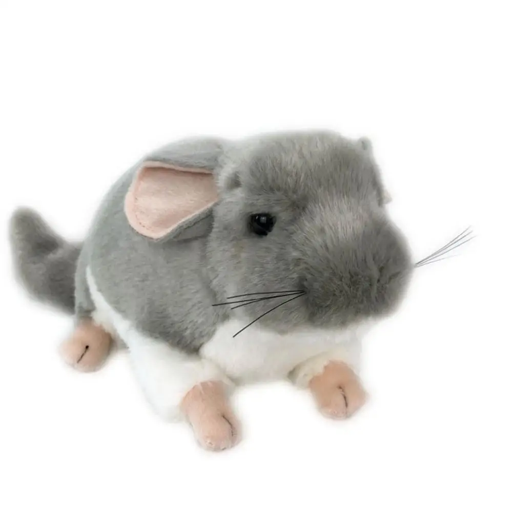 Soft Plush Toy Realistic Chinchilla Mouse Animal Stuffed Doll Kids Home Desktop Decor New | Игрушки и хобби