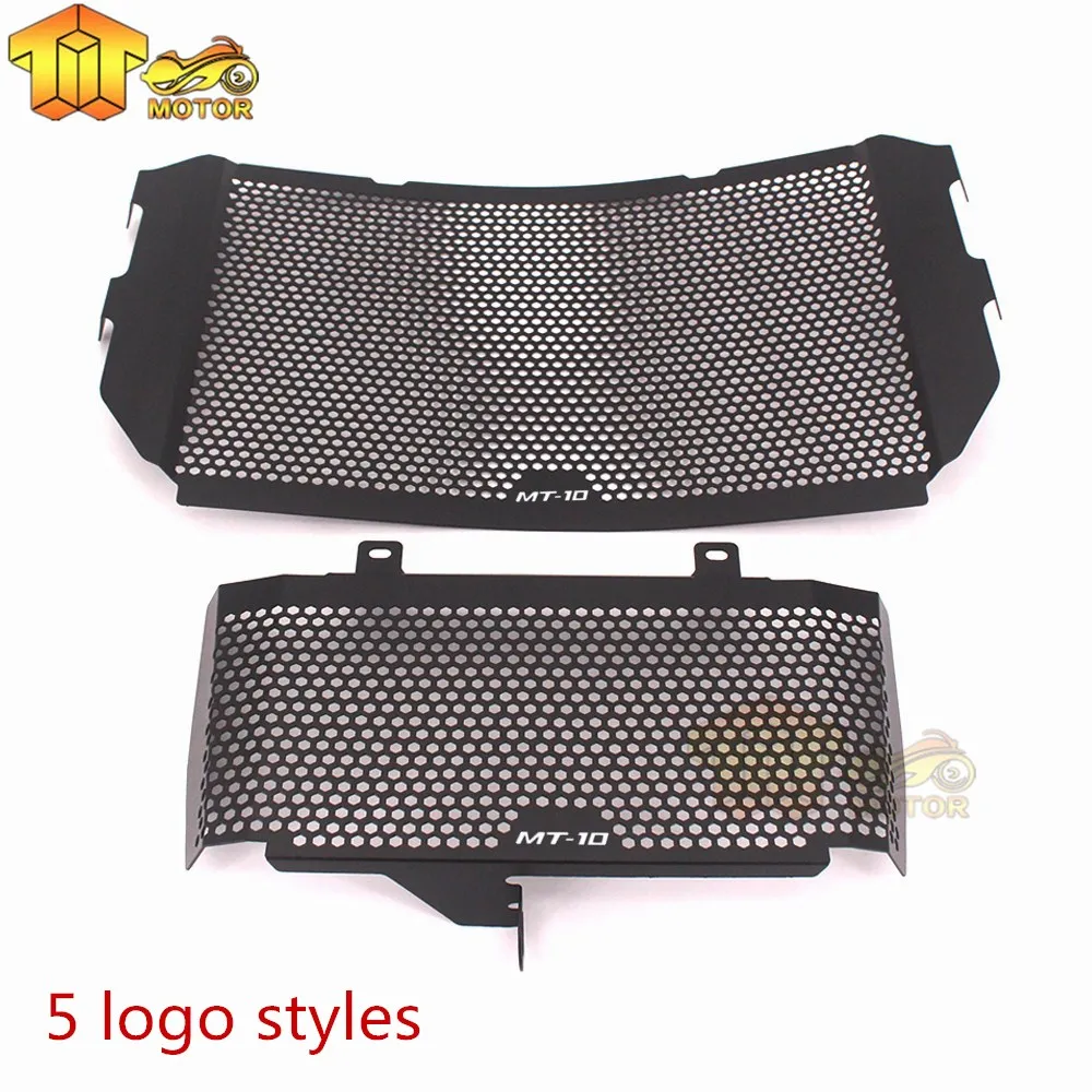 Black Motorcycle fender Water tank net Radiator Guard Protector Grille Grill Cove for YAMAHA MT10 MT-10 FZ-10 FZ10 | Автомобили и