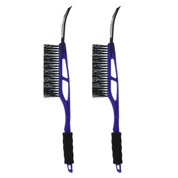

2Pcs Two-in-one Multifunction Snow Shovel with EVA Handle Universal Snow Shovel Removal Brush