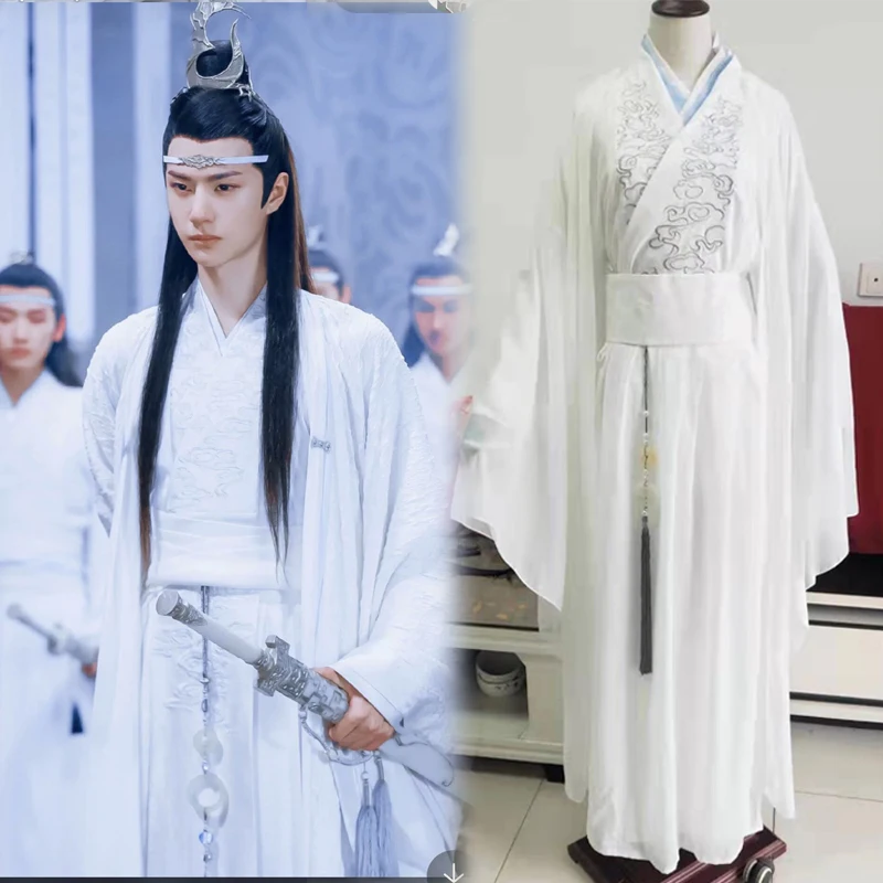Аниме MO DAO ZU SHI Lan Wangji, карнавальный костюм, сериал «The Untamed», рождественские костюмы на Хэллоуин для женщин и мужчин