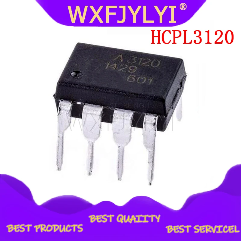 10 шт./лот оптопары HCPL-3120 HCPL3120 3120 A3120 DIP8 новый оригинальный ЖК-дисплей чип