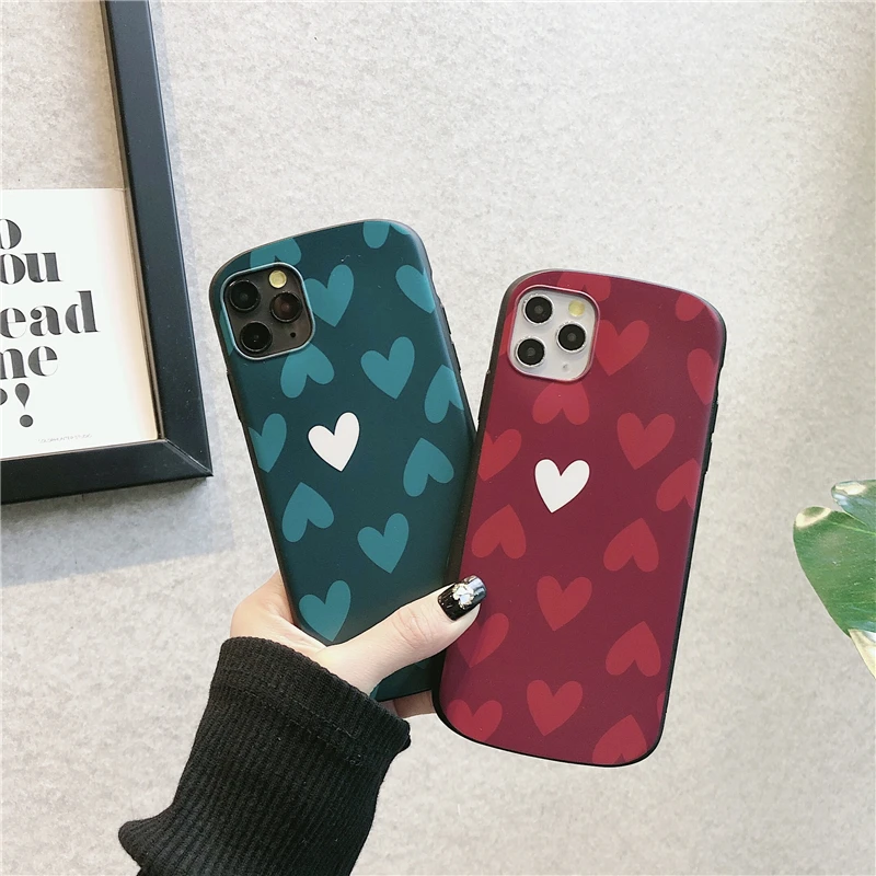 Модный антиосенний чехол для телефона с сердечками для iphone 11promax Xr XSMAX, чехол для iphone 6, 7, 8 Plus, мягкие чехлы IMD