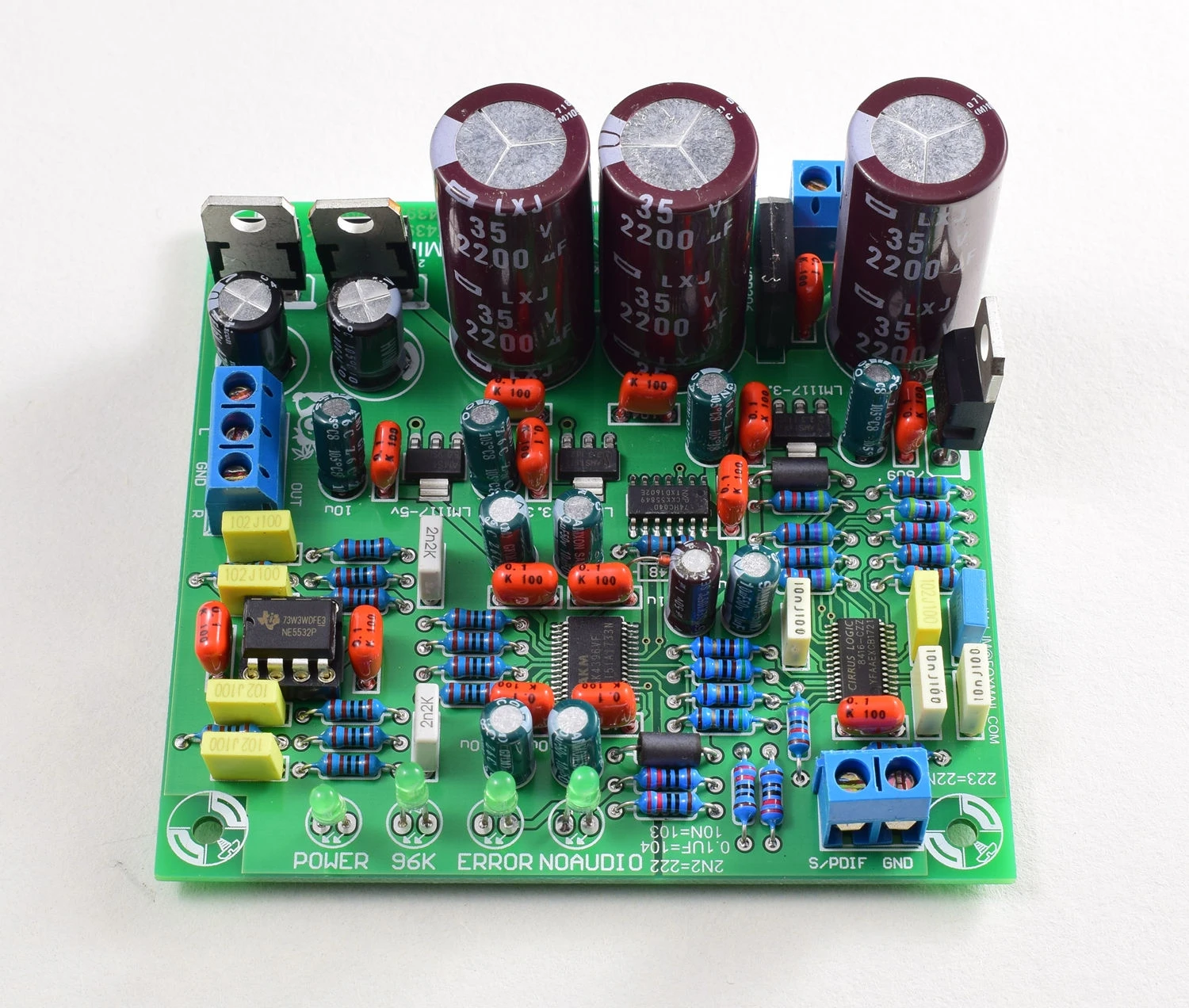 

DAC 24/192 AK4396 Decoder finished board