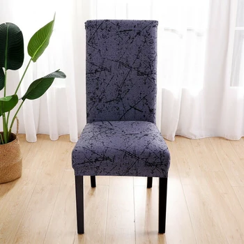 

Removable Printed Chair Cover Decorative Home Hotel Dining Room Area Decorations Seat Protector Cover