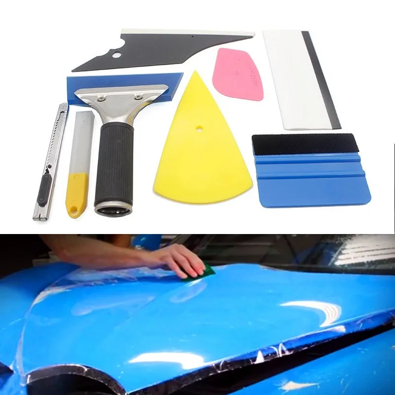 NEW Car Body Wrapping Sticker Installation Auxiliary Tools Scraper Set