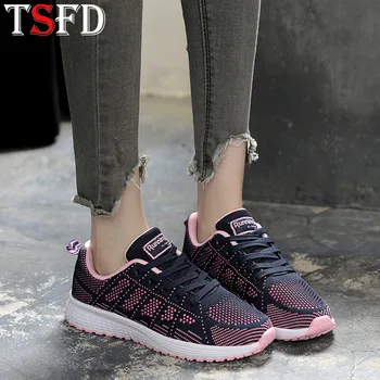 

Large Sizes Sneakers for Women Breathable Sport Shoes Women Mesh Running Shoe Women Lace Up Shoes Women's Summer Sports Shoe V15