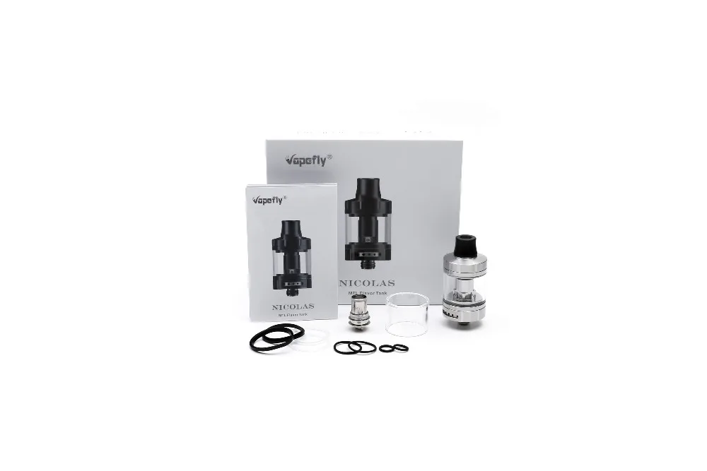 Vapefly Nicolas MTL Sub Ом бак 3 мл емкость и 510 резьба с 0.6ом/1.8ом сопротивление MTL танк
