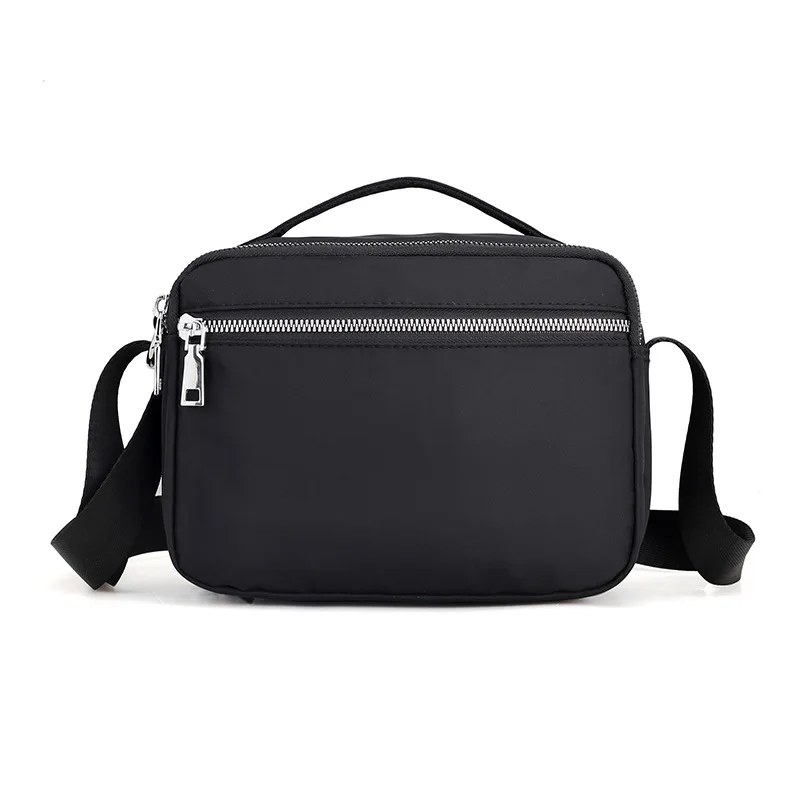 

Large Capacity Lightweight Versatile Women's Shoulder Oblique Solid Color Nylon Waterproof Bag Mommy Shopping Outing Square Slin