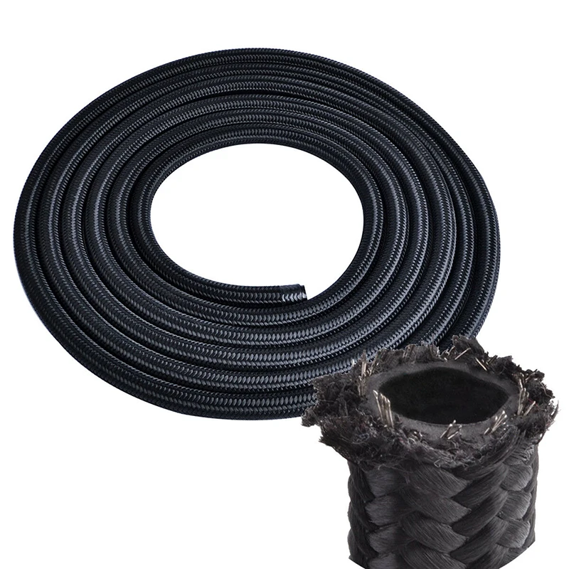 1 шт. AN4 500 PSI Масляный шланг черный нейлон гоночный топливный насос газовый охлаждающий аксессуар