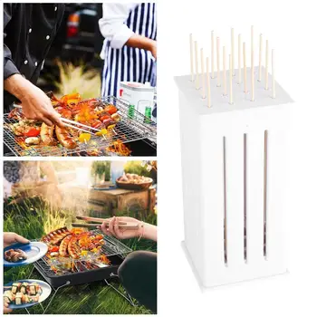 

16-hole Kebab Skewer Machine Easy Barbecue Meat Maker Skewer Box Accessories Quick Grill Tool Multipurpose H5M1