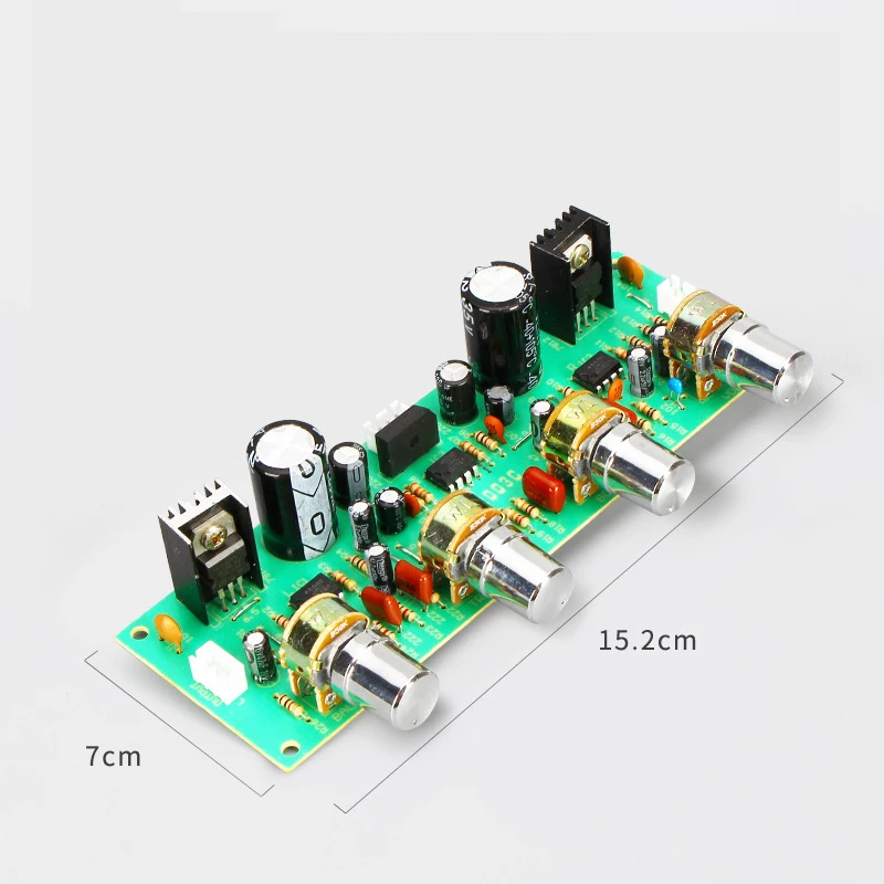 Топ 12 В NE4558 HIFI предусилитель тональная плата бас ВЧ регулятор громкости доска предварительного усилителя