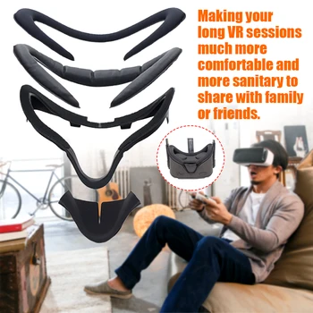 

For Oculus Quest Vr Glasses Accessories Face Cushion PU Leather Smart Glasses Nose Pad Goggles Anti-leakage Anti-dirt Protector