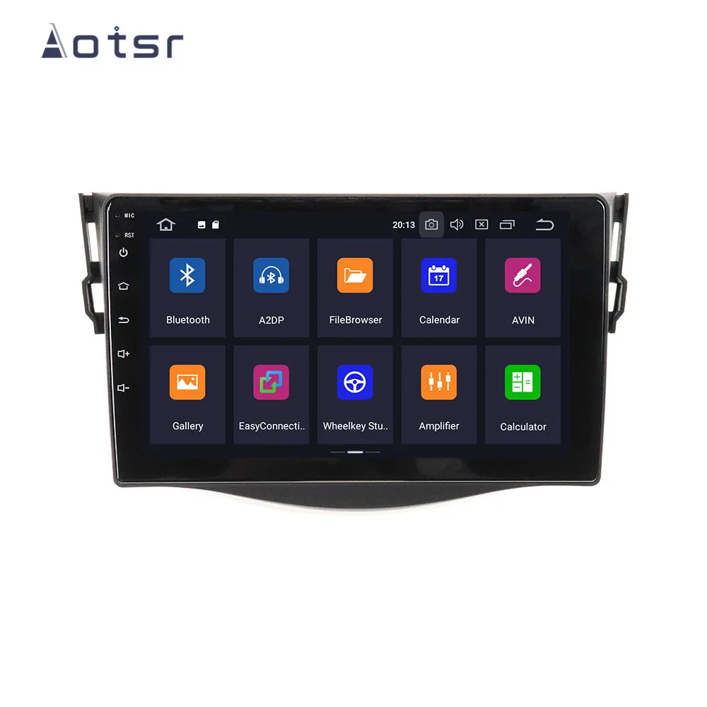 Автомобильный радиоприемник AOTSR Android 9 0 64 ГБ сенсорный дисплей для Toyota RAV4 2007 2013