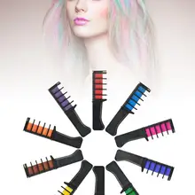 10 шт., одноразовая краска для волос, мини-расческа для волос, Временный Мел для волос, набор для окрашивания волос, Цветной мел для волос, набор, быстрая