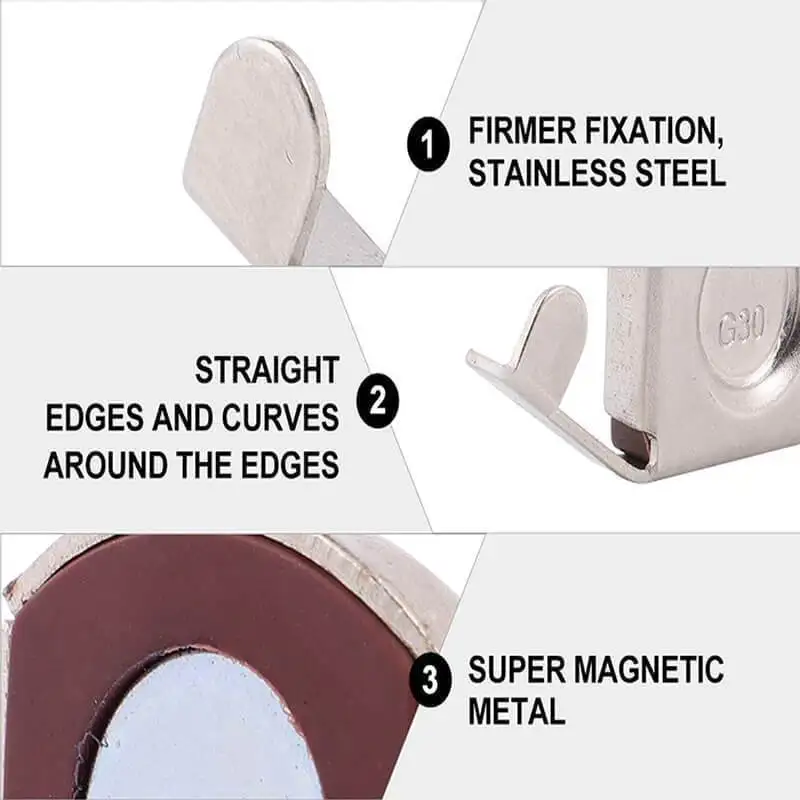 2 Piezas Guia Magnetica Maquina Coser, Guia de Costura Magnetica para  Maquina de Coser Guia de Costura Magnética Guía de Costura de Metal para  Coser Recto en Máquina de Coser(2 Estilos Diferentes) 