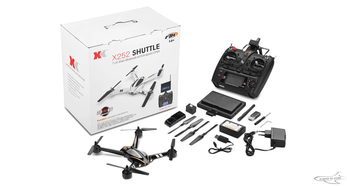 XK X252 5,8G в режиме реального времени FPV RC Квадрокоптер с широкоугольной hd-камерой 720P и бесщеточным Мотором 3D 6G режим RTF ZLRC