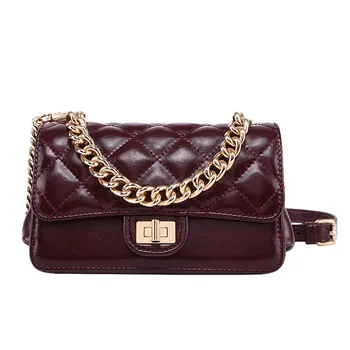 

Mini Round Bag With White Color And Diamond Grid One Shoulder Bag Shoulder Long Strip Bag For Girl Free Shipping